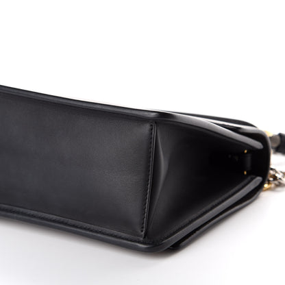 Fendi Vitello Century Velvet F is Fendi FF Small Kan I Shoulder Bag Black Tobacco 8 of 9