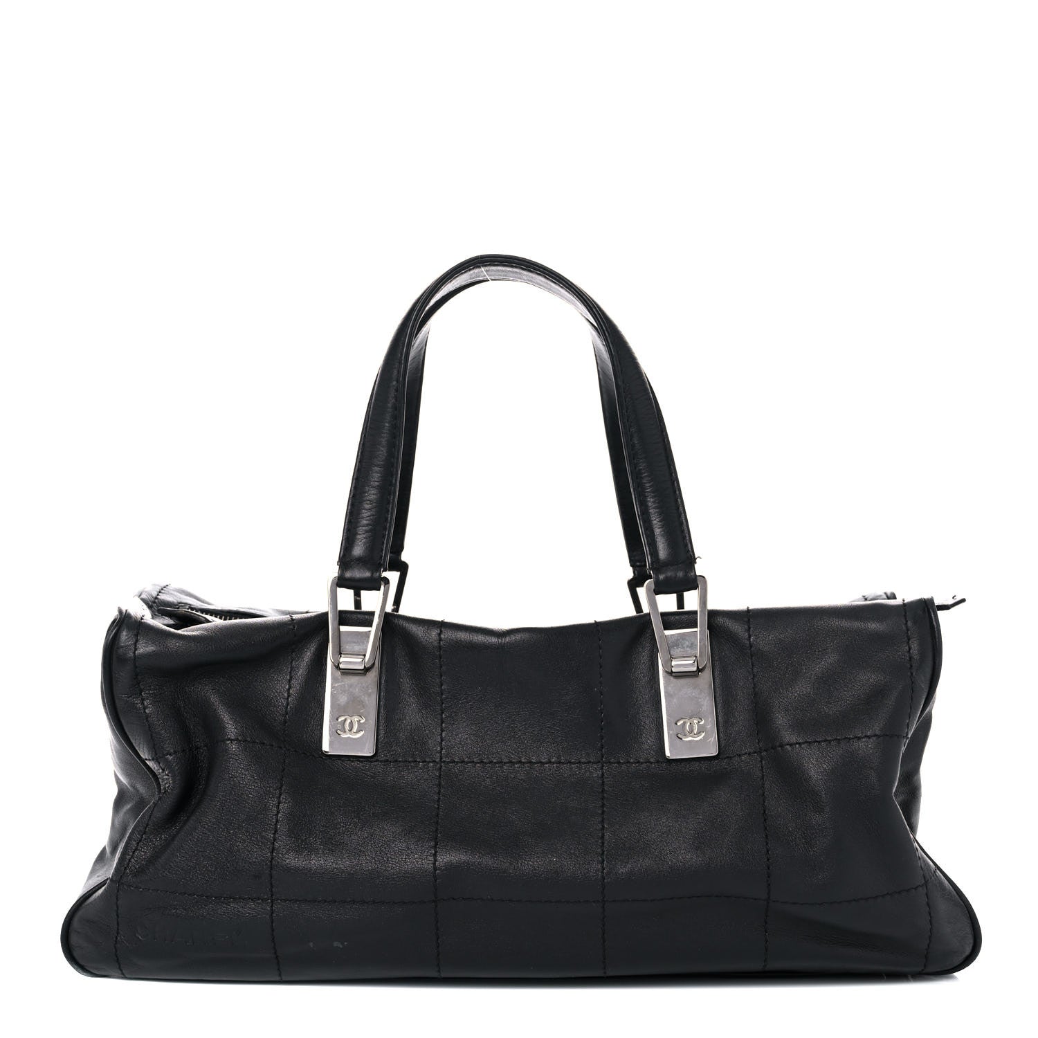 Chanel Lambskin Square Stitched Large Tote Black 1 of 22