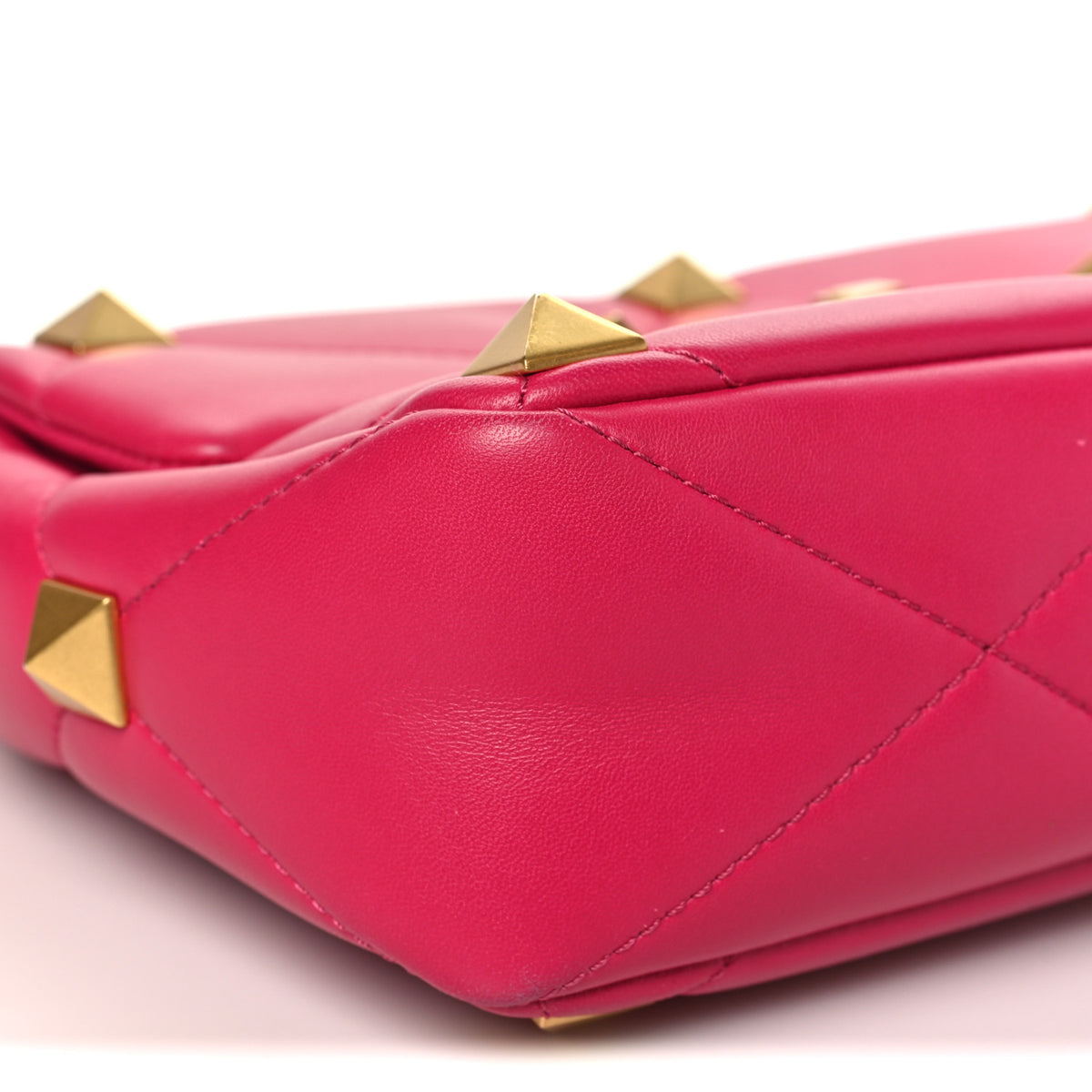 Valentino Garavani Nappa Large Roman Stud Shoulder Bag Blossom 8 of 9