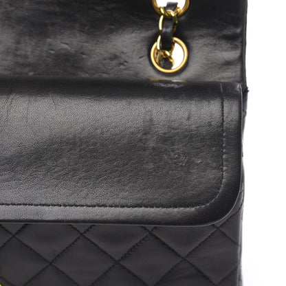 Chanel Lambskin Quilted Medium Double Flap Black 16 of 17