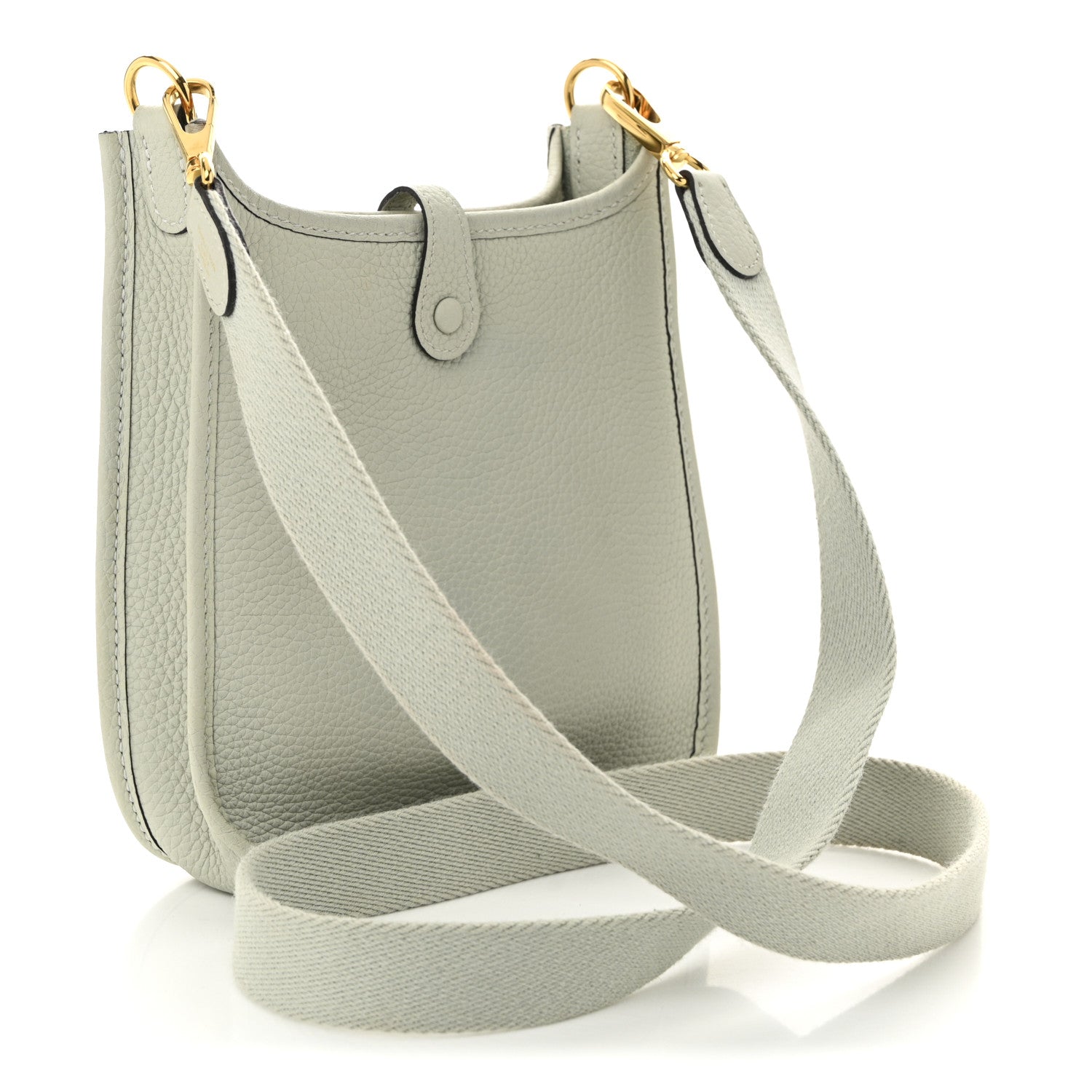 Hermes Taurillon Clemence Amazone Evelyne TPM Gris Neve 3 of 10