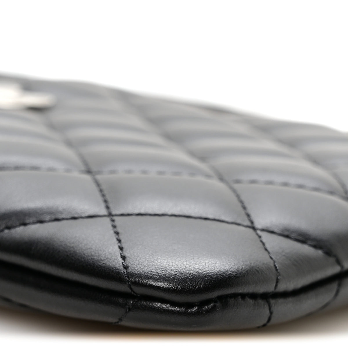 Chanel Lambskin Quilted Uniform Crossbody Bag Black 9 of 10