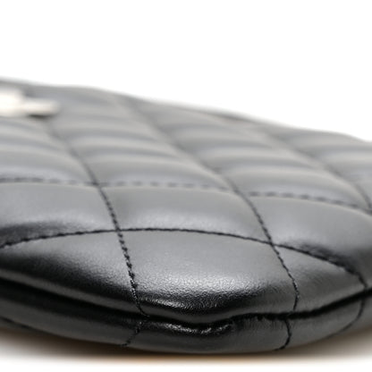 Chanel Lambskin Quilted Uniform Crossbody Bag Black 9 of 10