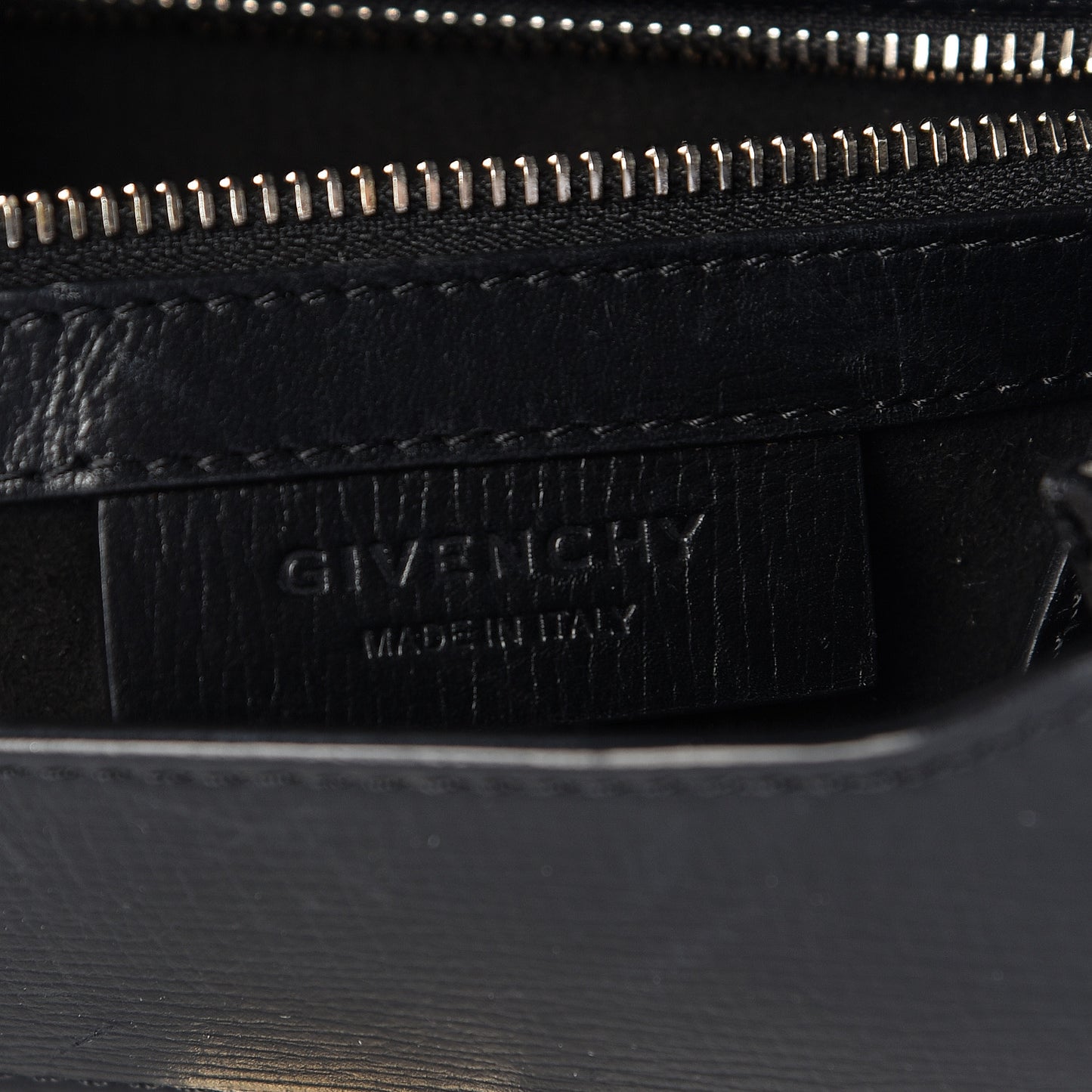 Textured Calfskin Mini Pandora Box Crossbody Bag Black