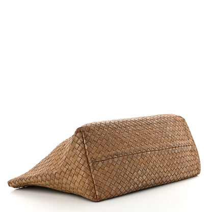 Bottega Veneta Metallic Chevre Intrecciato Medium Cabat Ottone 5 of 16