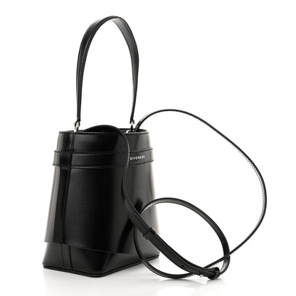 Givenchy Box Calfskin Shark Lock Bucket Bag Black 3 of 9