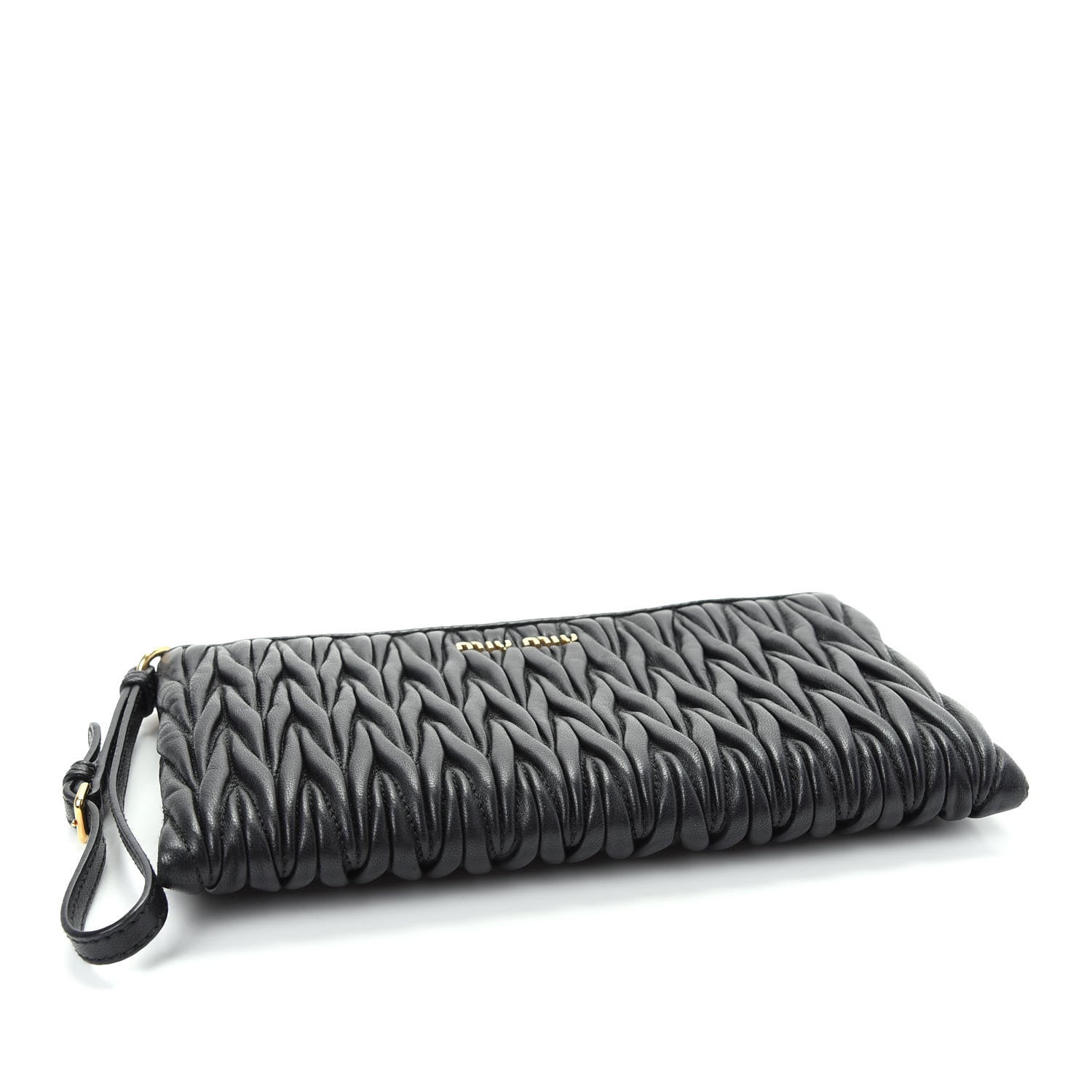 Miu Miu Nappa Matelasse Clutch Black 4 of 7