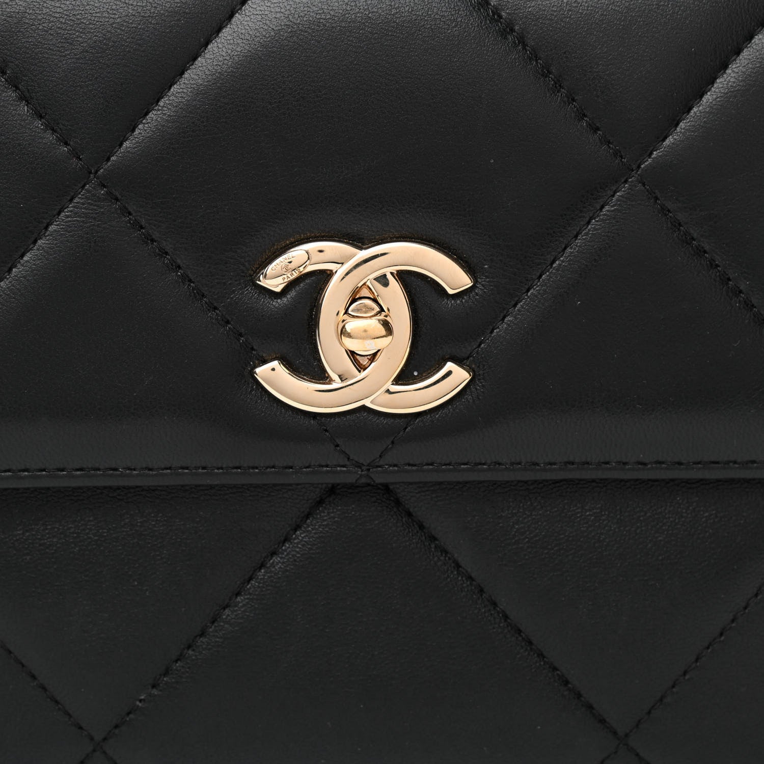 Chanel Lambskin Quilted Medium Trendy CC Flap Black 8 of 10