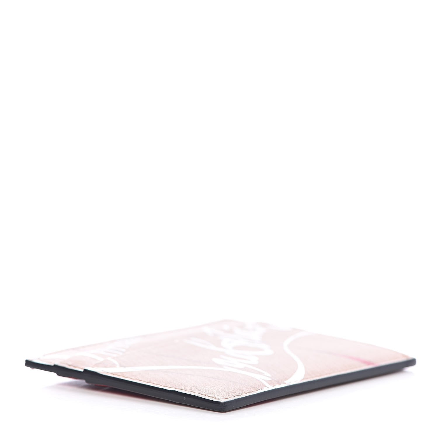 Christian Louboutin Calfskin Kios Kraft Print Card Holder Kraft 4 of 6