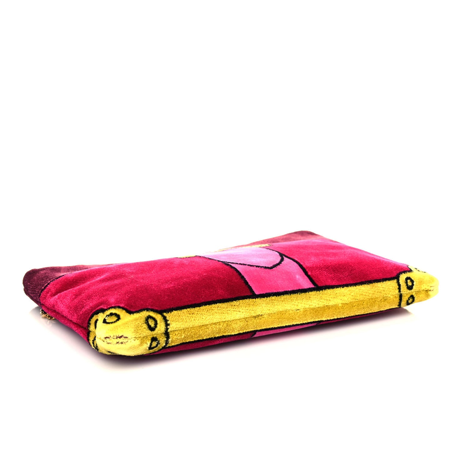 Velluto Ricamo Cahier Chain Bag Multicolor