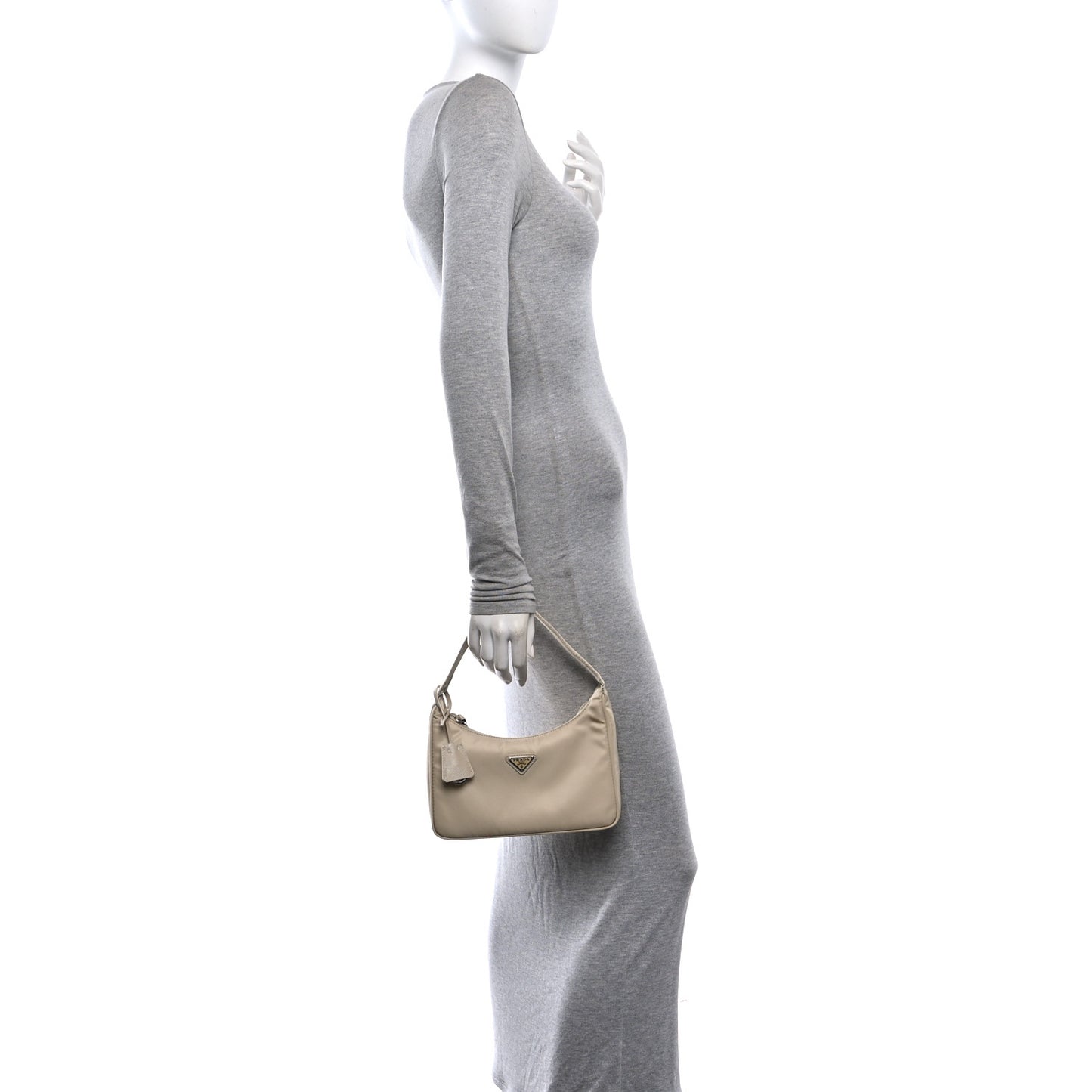Re-Nylon Saffiano Mini Re-Edition 2000 Bag Deserto