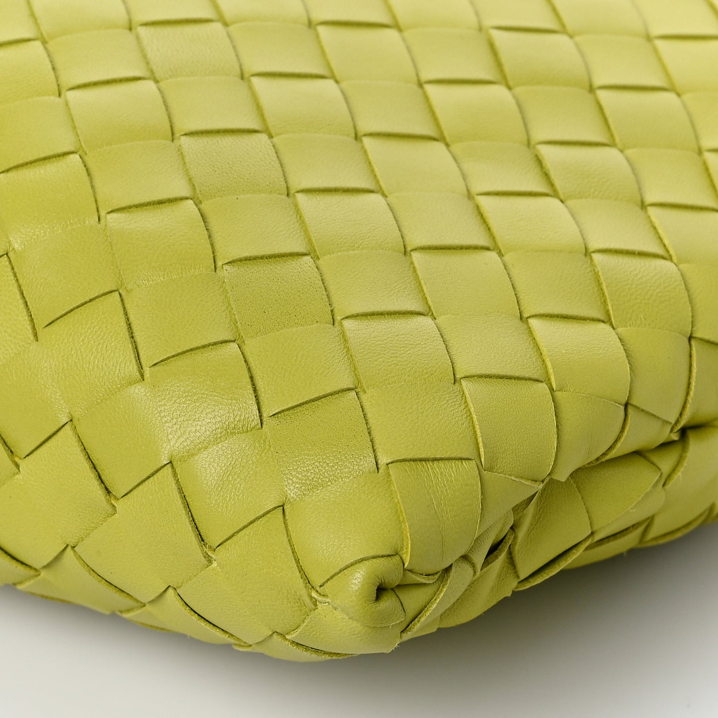 Nappa Intrecciato BV Clasp Document Case Kiwi