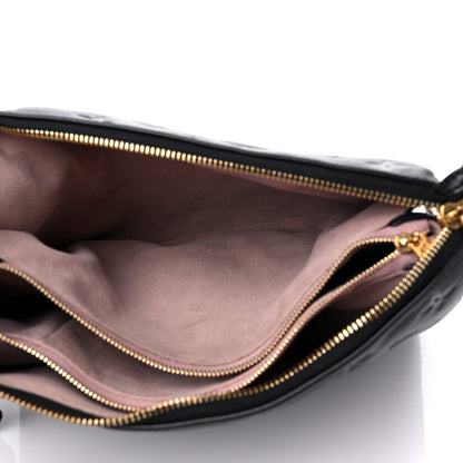 Louis Vuitton Lambskin Embossed Monogram Coussin PM Black 5 of 12