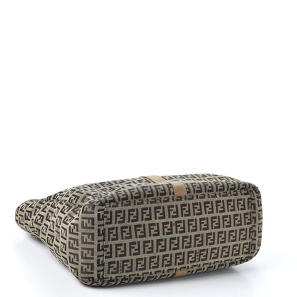 Fendi Zucchino Vitello Tote Mogano Panna 3 of 11