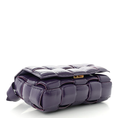 Bottega Veneta Textured Deerskin Maxi Intrecciato Padded Cassette Crossbody Bag Raisin 4 of 12