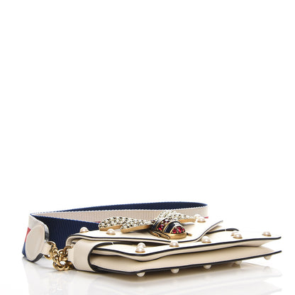 Gucci Nappa Pearl Studded Mini Queen Margaret Broadway Shoulder Bag Mystic White 5 of 8