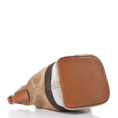 Burberry Canvas Mega Check Mini Ashby Tassel Crossbody Saddle Brown 5 of 15