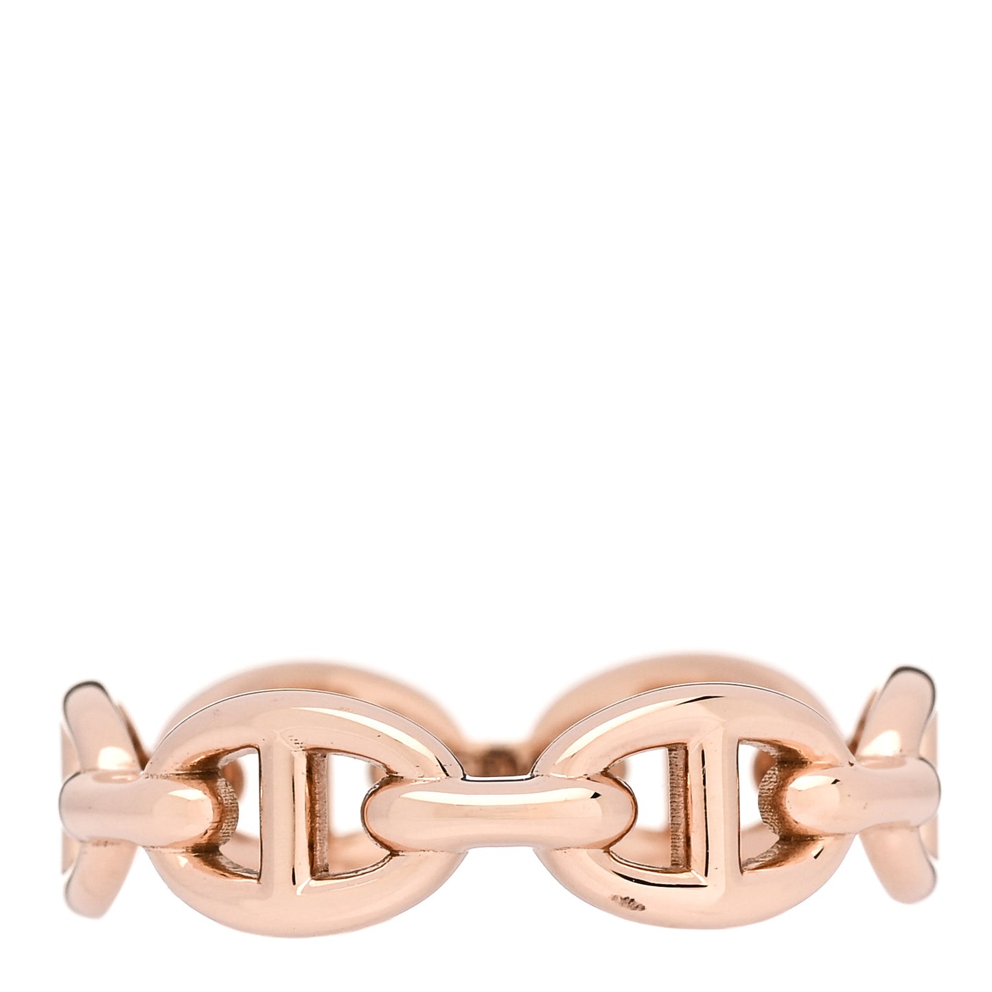 18K Rose Gold PM Chaine d'Ancre Enchainee Ring 56 7.5