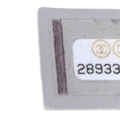 Chanel Calfskin Quilted Top Handle Flap Light Grey 7 of 9