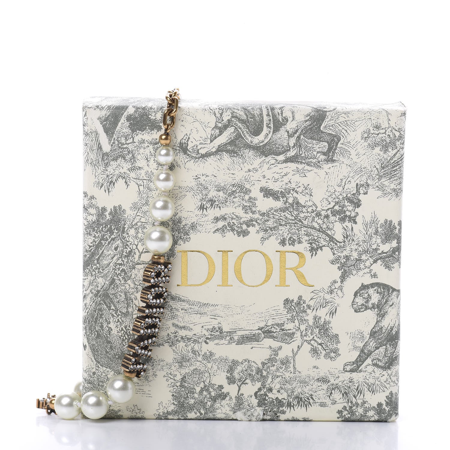 Christian Dior Pearl Tribal Choker Necklace Gold 5 of 5