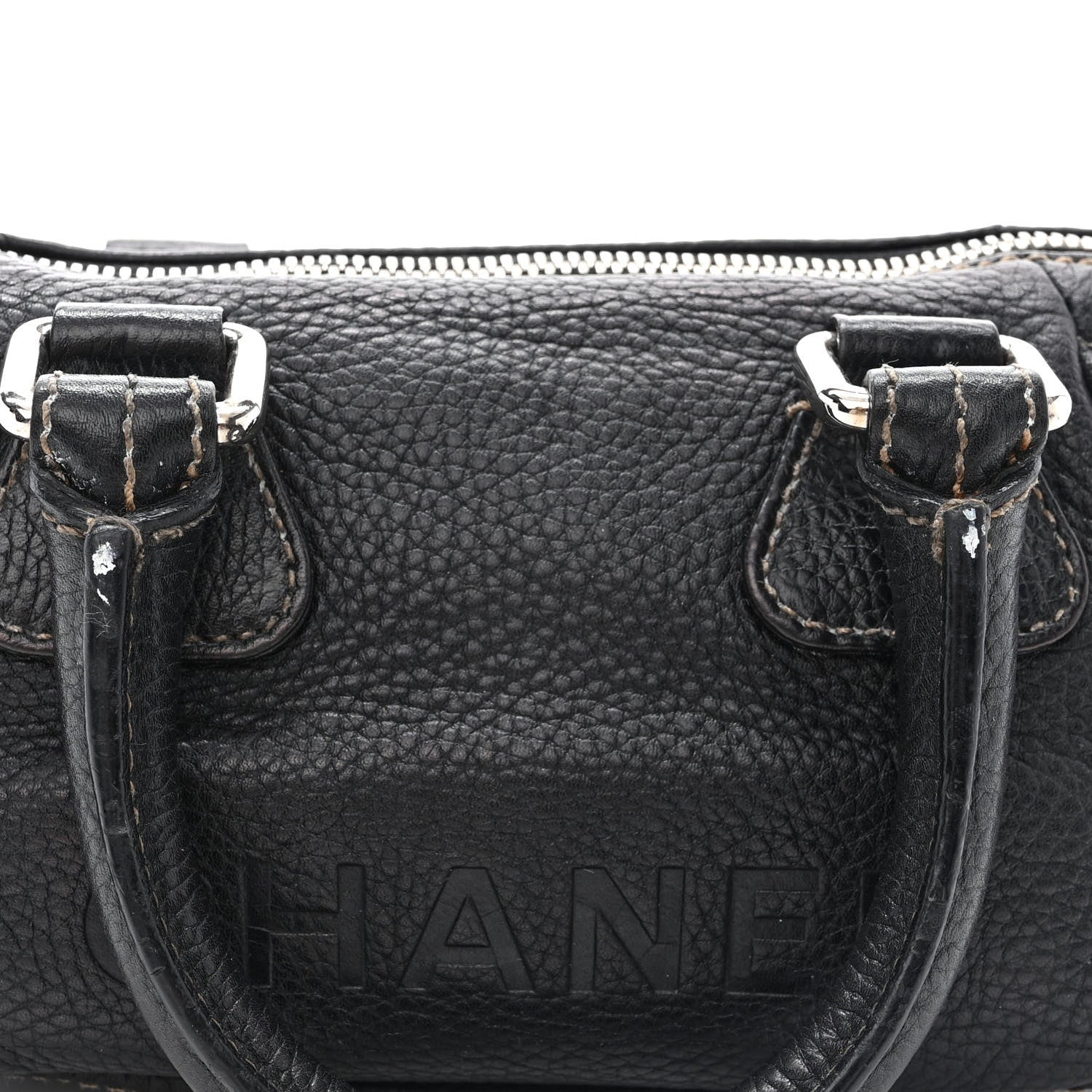 Chanel Calfskin Lax CC Small Bowler Bag Black 12 of 13