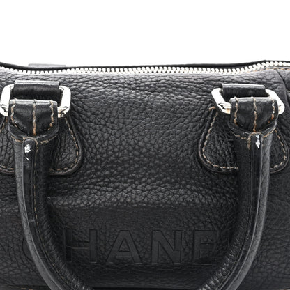 Chanel Calfskin Lax CC Small Bowler Bag Black 12 of 13
