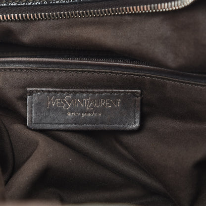 Saint Laurent Textured Patent Medium Easy Y Bag Brown 6 of 18