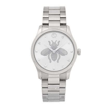 Gucci Stainless Steel 38mm G-Timeless Bee Quartz Watch 1 of 5