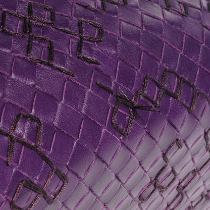 Bottega Veneta Nappa Intrecciato Graphic Roma Tote Plum 5 of 9