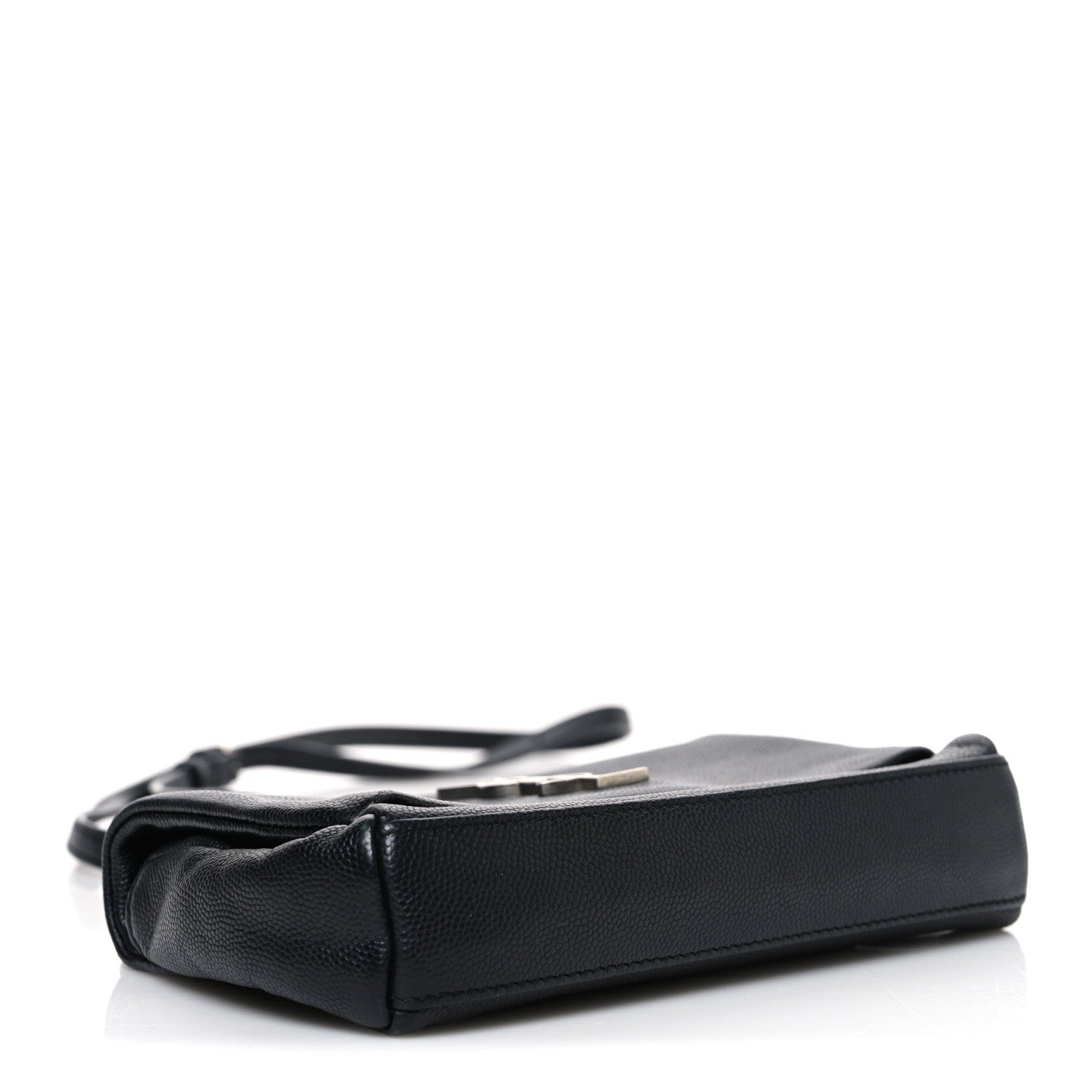 Saint Laurent Grain De Poudre Monogram Toy West Hollywood Fold-Over Bag Black 4 of 10