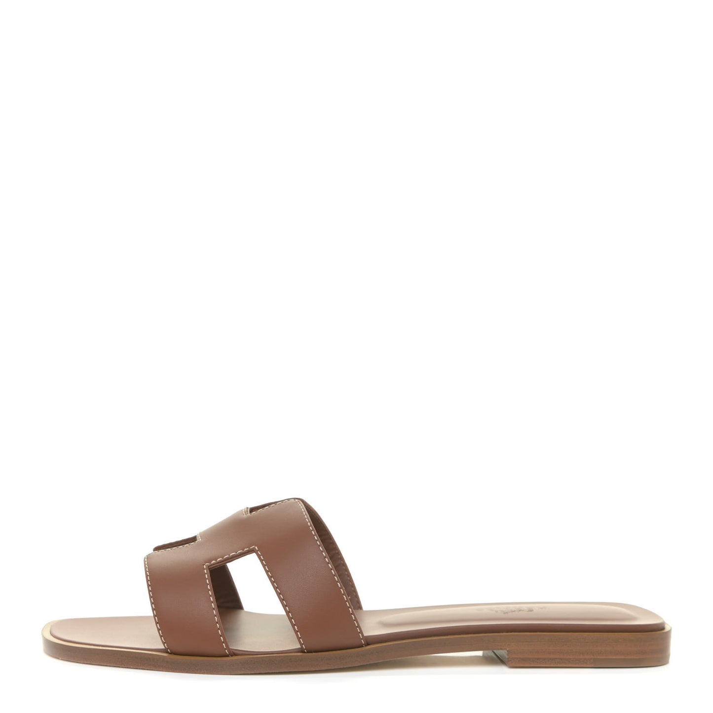 Box Calfskin Oran Sandals 38.5 Gold