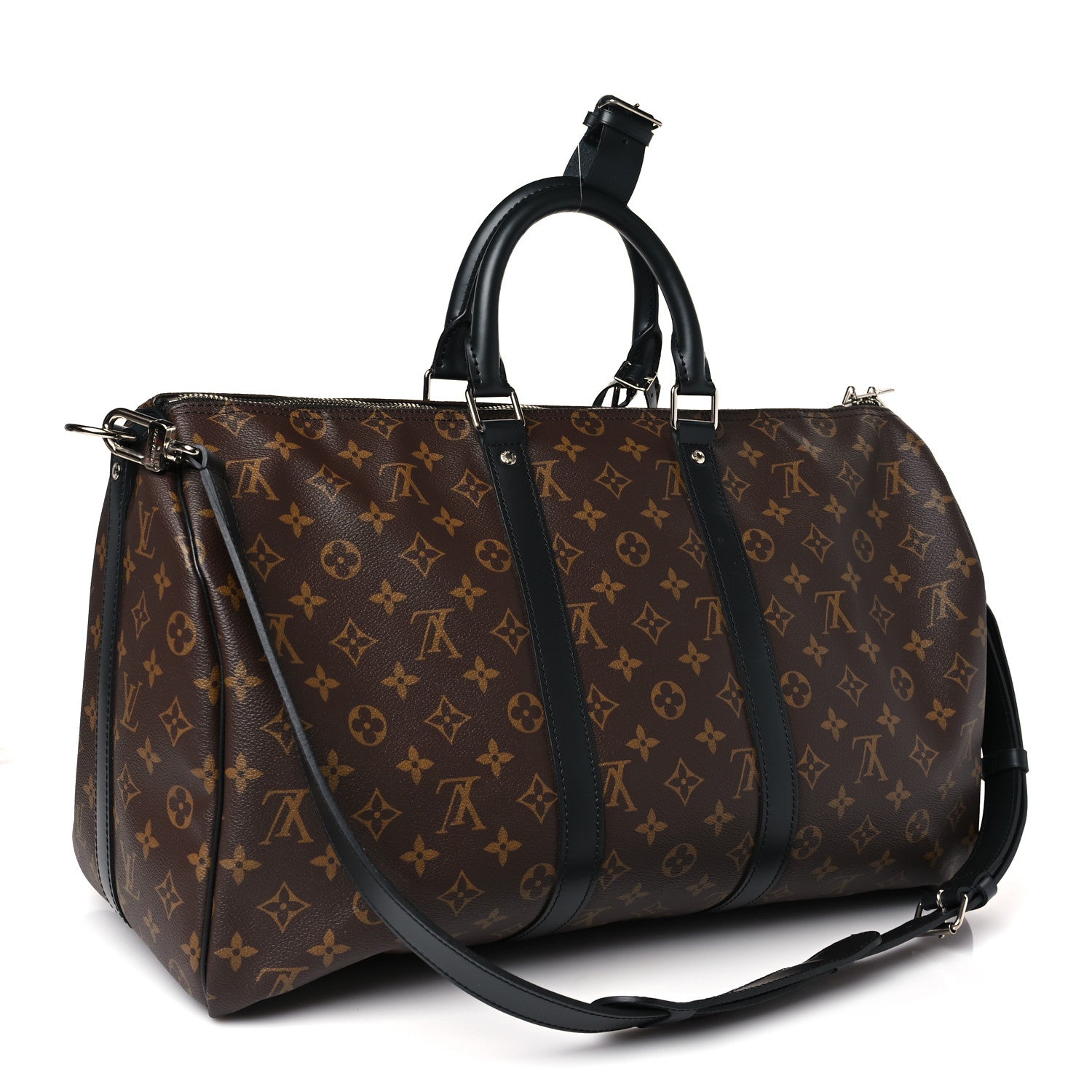 Louis Vuitton Monogram Macassar Keepall Bandouliere 45 3 of 8