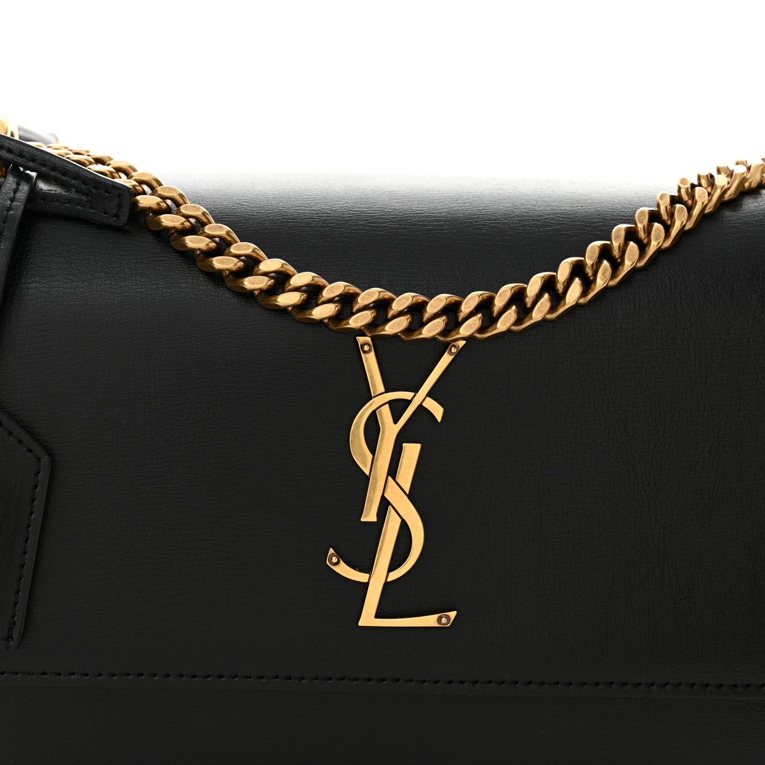 Saint Laurent Calfskin Medium Monogram Sunset Black 8 of 11
