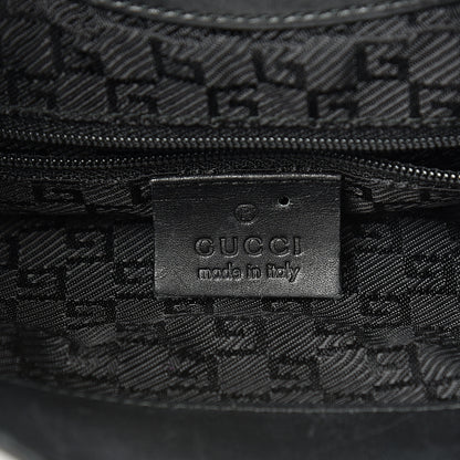 Gucci Canvas Calfskin Jackie O Hobo Black 5 of 16
