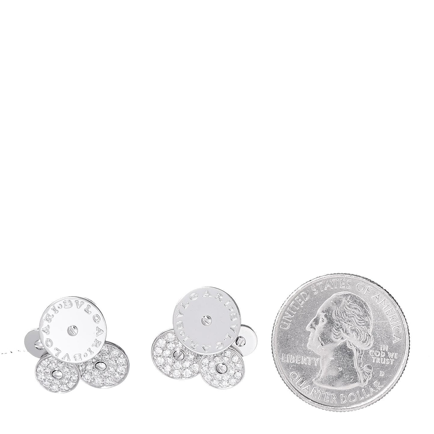 18K White Gold Diamond Cicladi Earrings