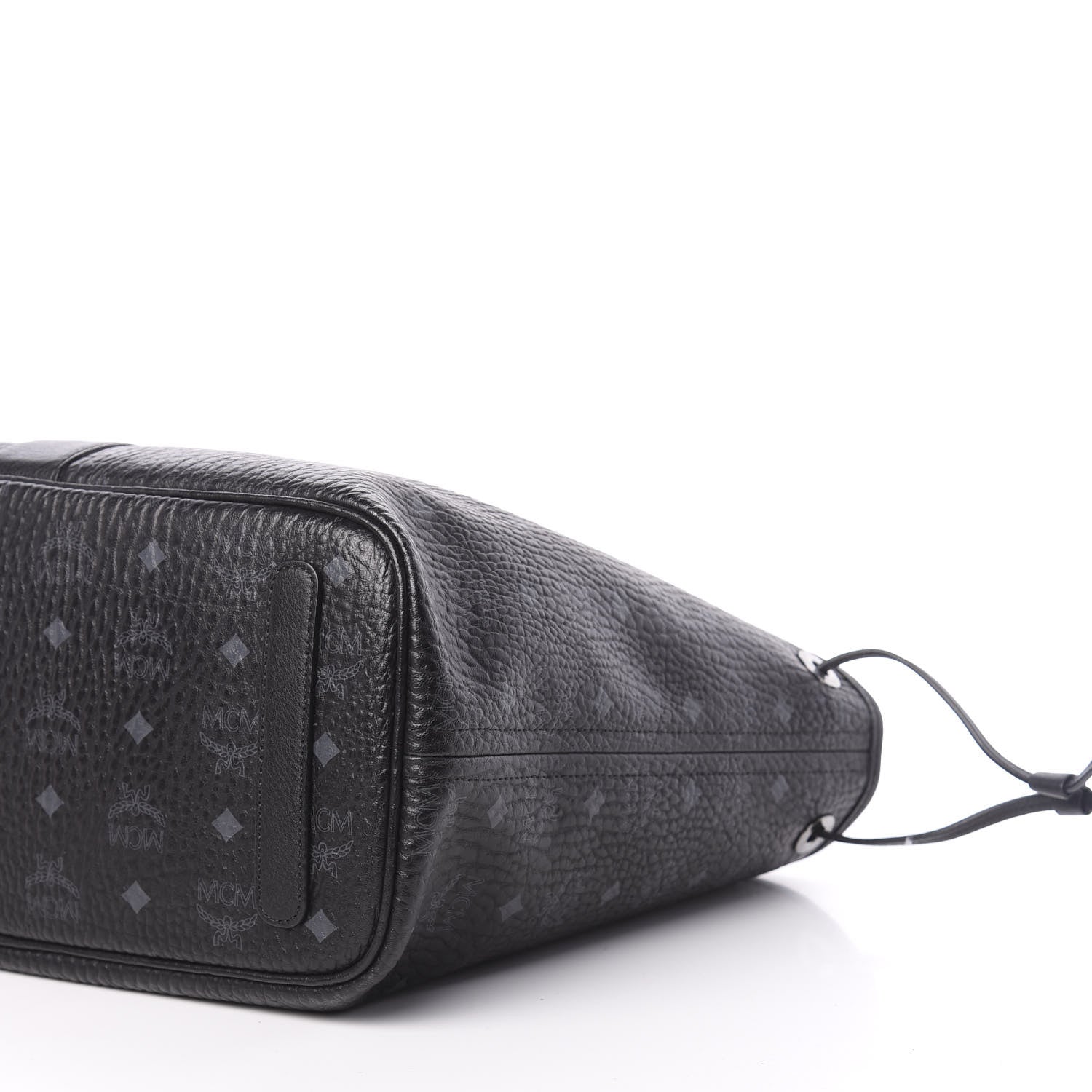 MCM Visetos Medium Liz Reversible Shopper Tote Black 10 of 21