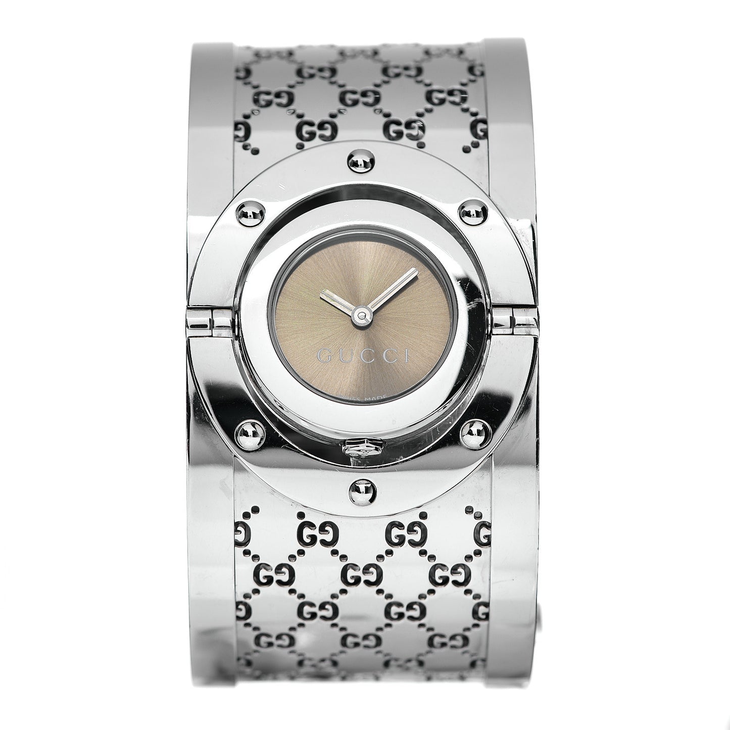 Stainless Steel 33mm Twirl Quartz Watch Brown