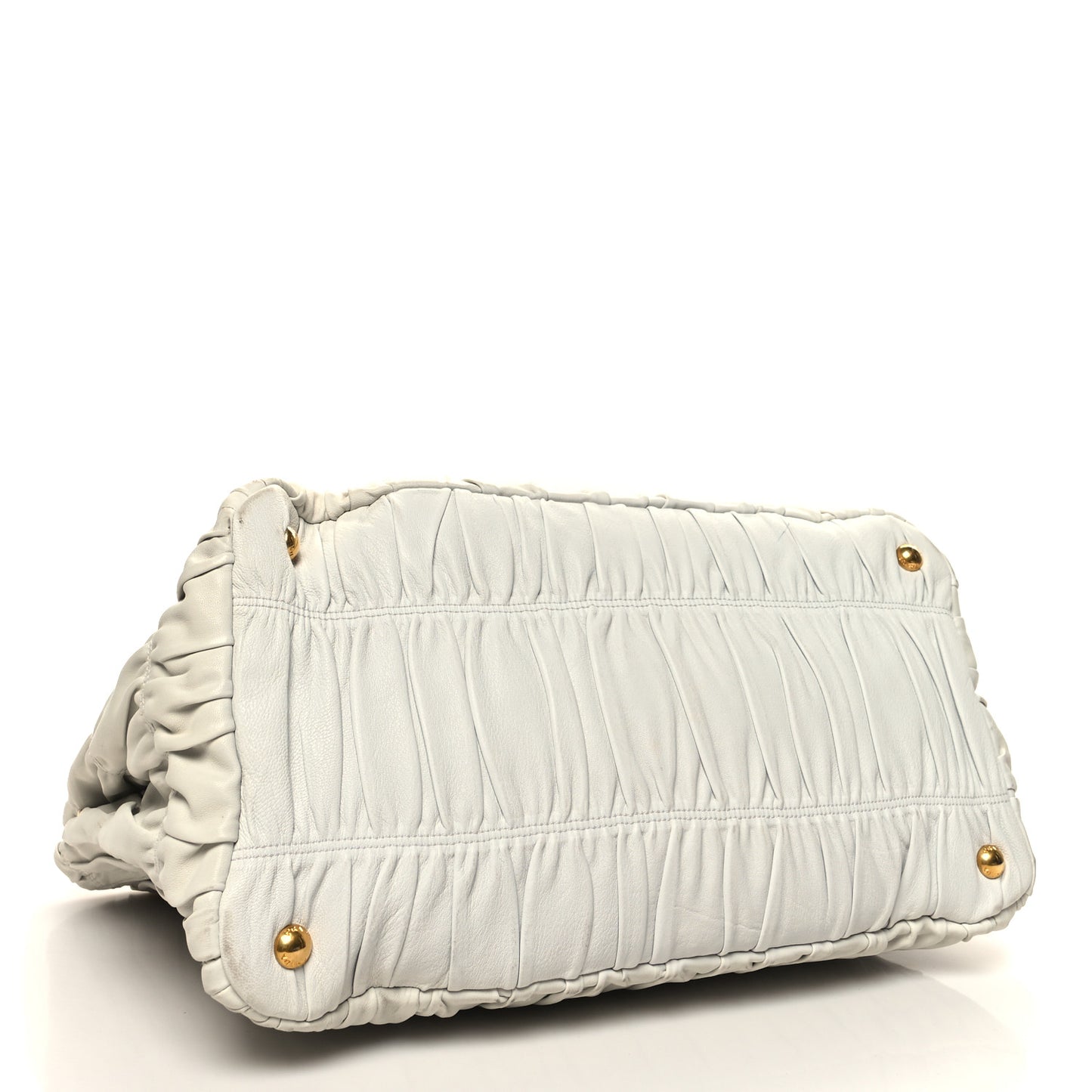 Nappa Gaufre Tote White