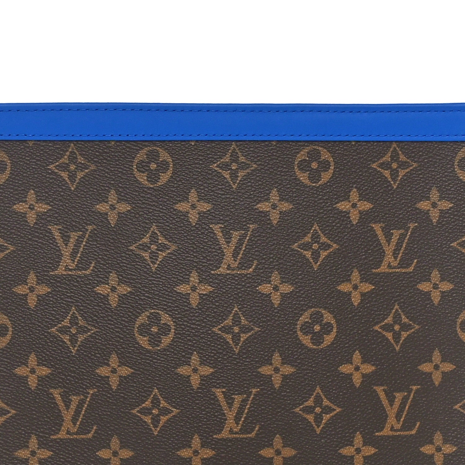 Louis Vuitton Monogram Macassar Pochette Voyage MM  Grand Blue 7 of 9