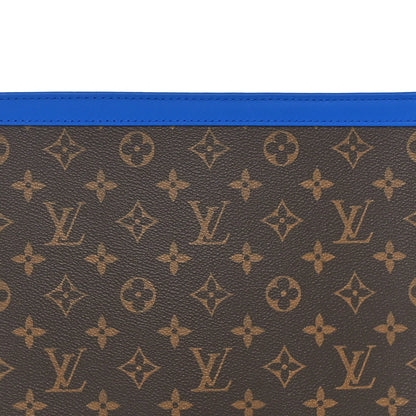 Louis Vuitton Monogram Macassar Pochette Voyage MM  Grand Blue 7 of 9