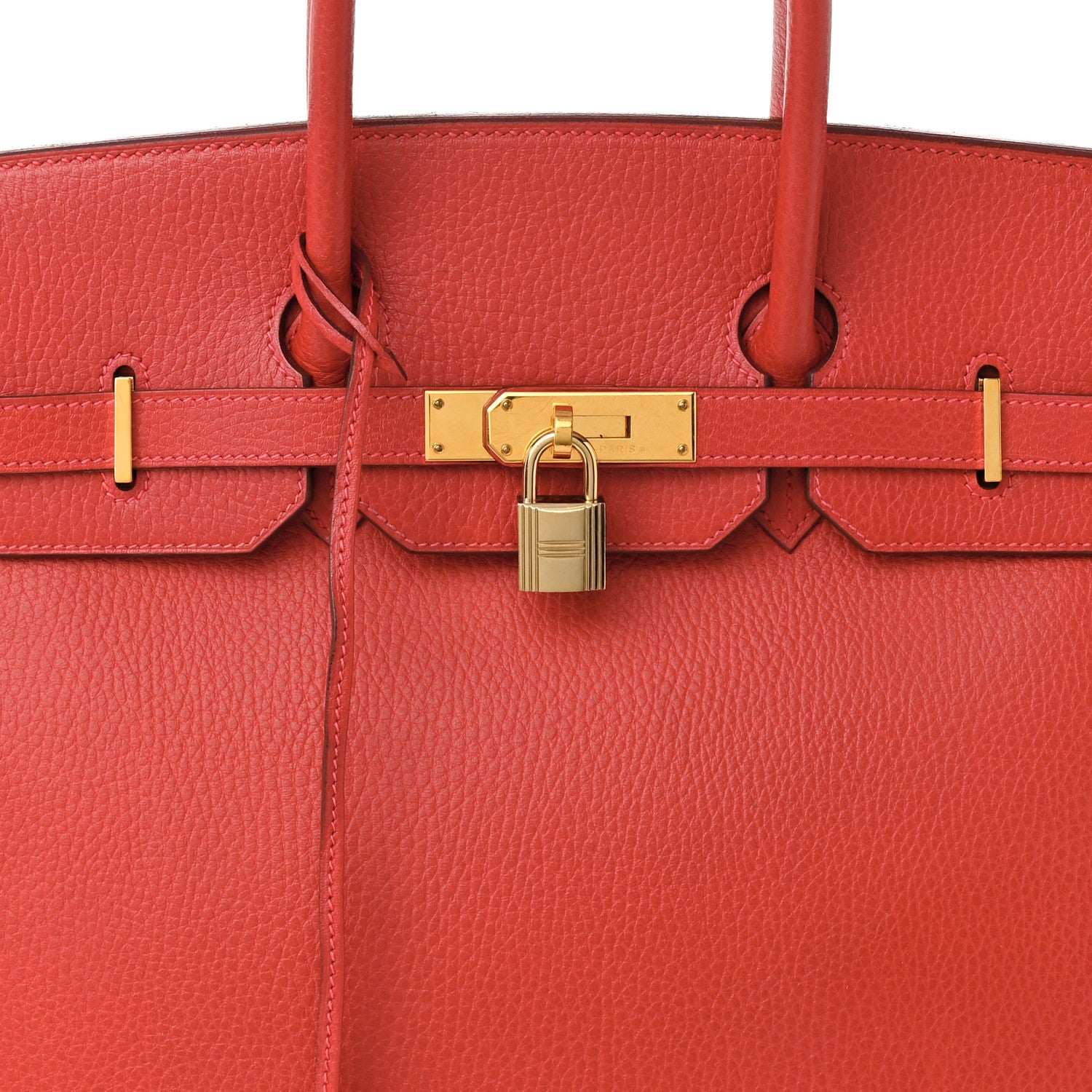 Hermes Ardennes Birkin 35 Rouge Vif 8 of 14