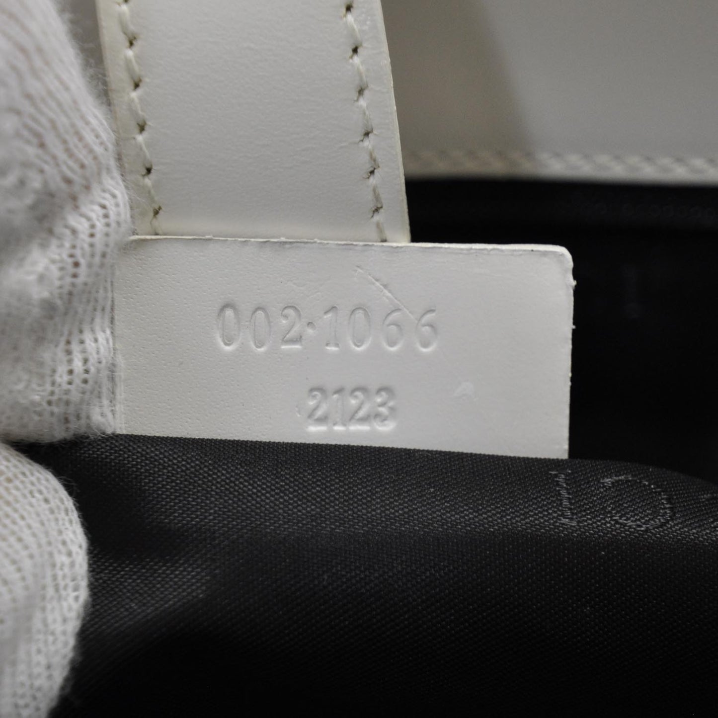 Canvas Bardot Bag Black and White
