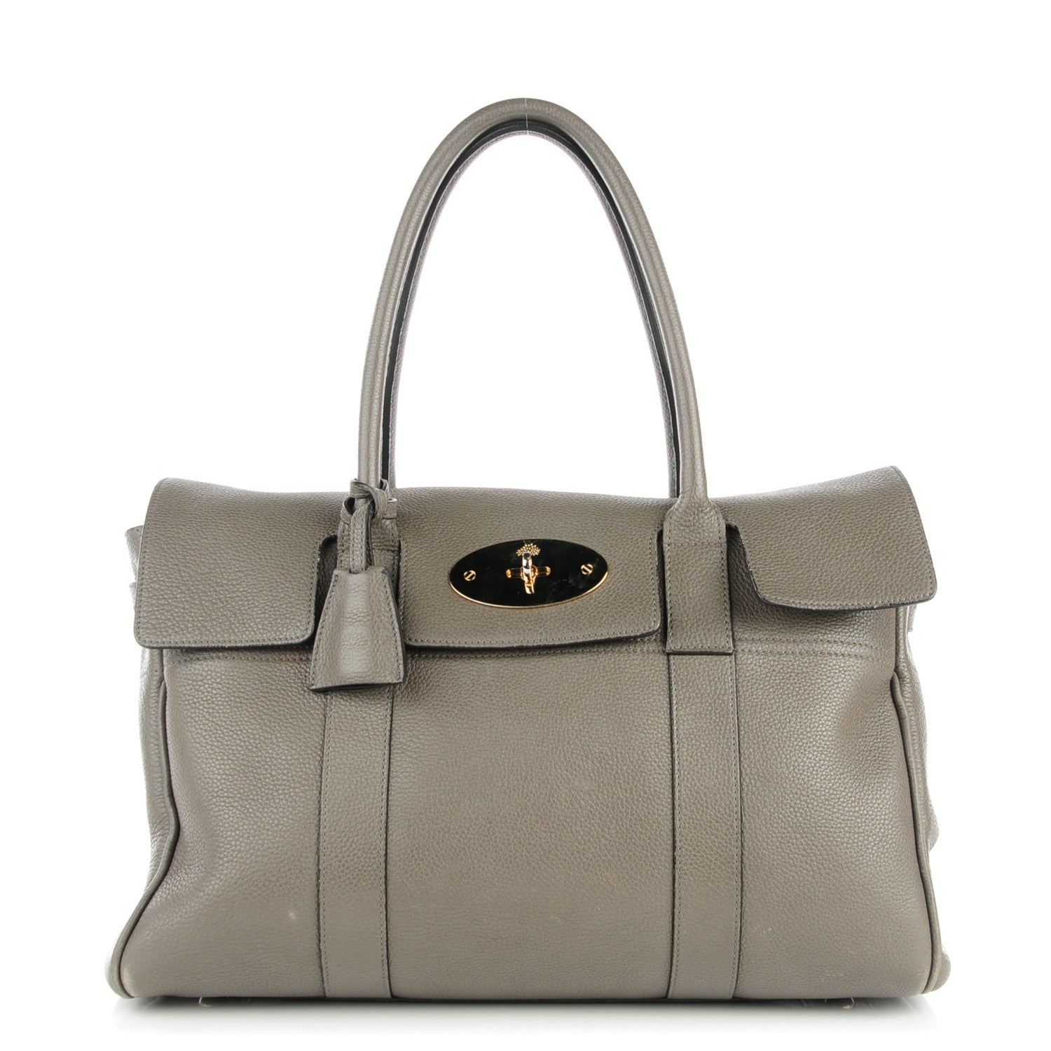 Mulberry Classic Grain Calfskin Bayswater Mole Grey 1 of 7