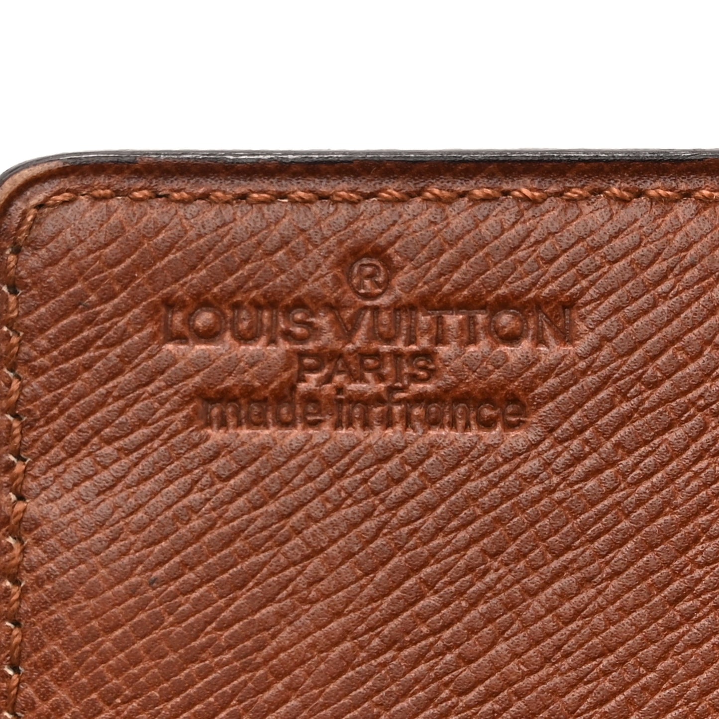 Monogram Simple Checkbook Holder Wallet