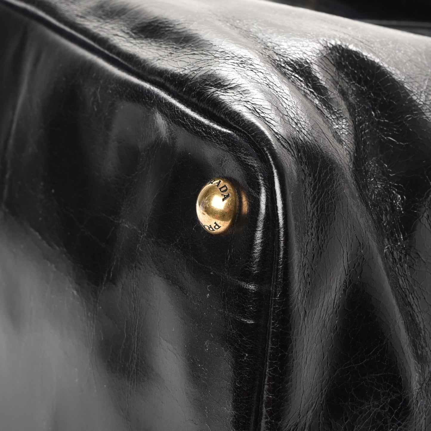 Vitello Shine Tote Nero Black