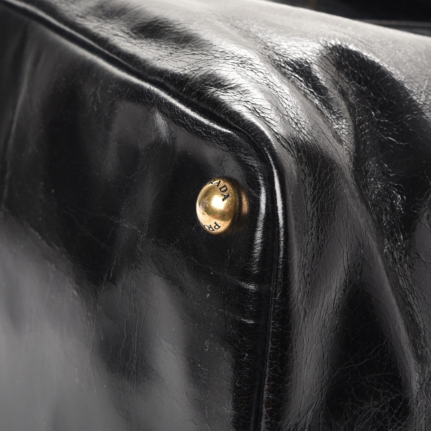 Prada Vitello Shine Tote Nero Black 11 of 15