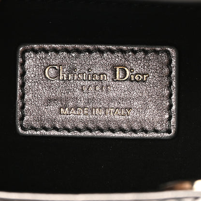 Christian Dior Lambskin Cannage Small My ABCDior Lady Dior Metallic Grey 6 of 10