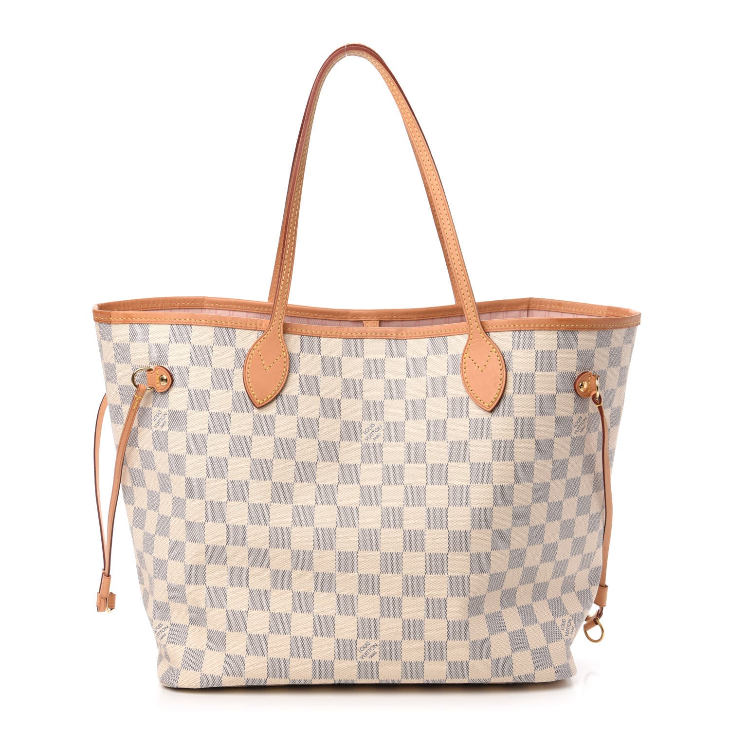 Louis Vuitton Damier Azur Neo Neverfull MM Rose Ballerine 1 of 11