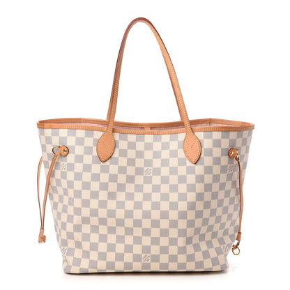 Louis Vuitton Damier Azur Neo Neverfull MM Rose Ballerine 1 of 11