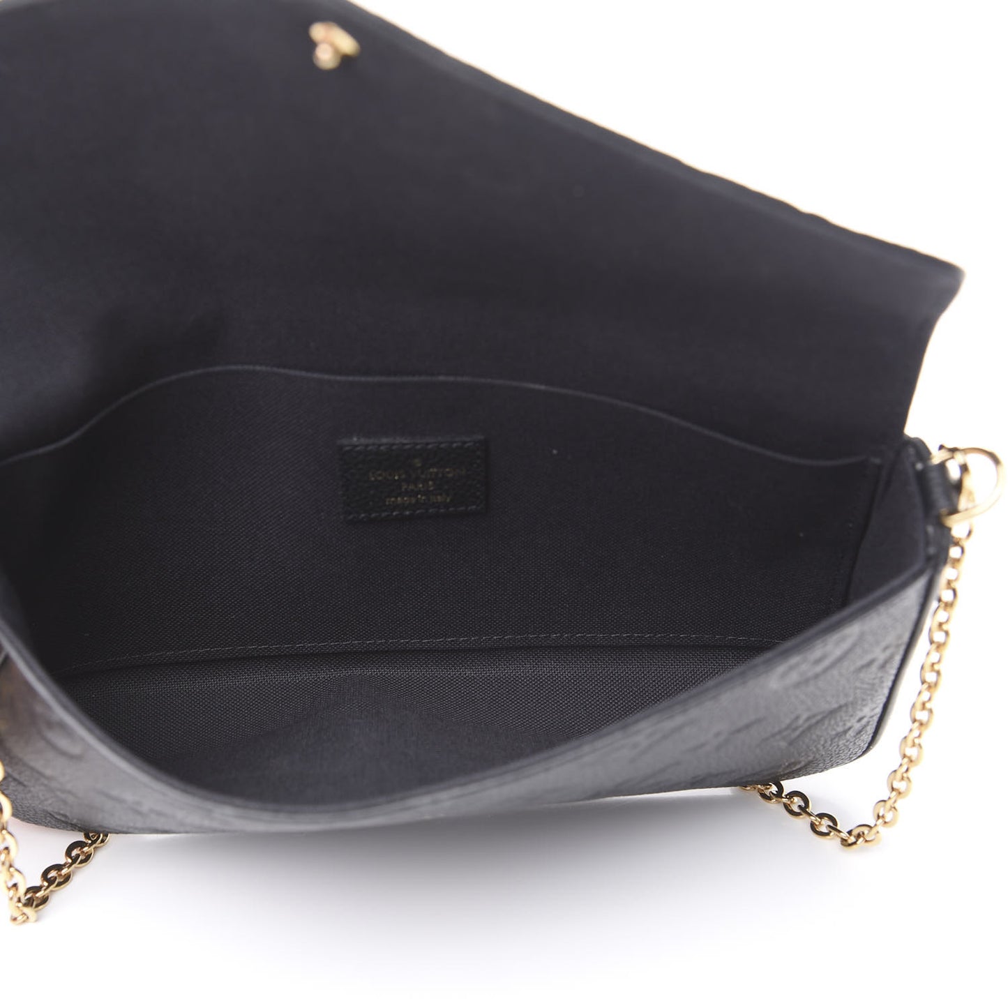 Empreinte Pochette Felicie Chain Wallet Black